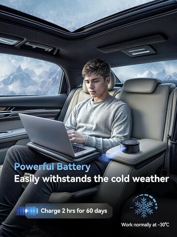 Ceeniu Smart Car Air Formener ، 2025 Ultra Wide Angle Mist مع معطر السيارات الأزرق Aurora ، والتصميم المغناطيسي ، و Off/Off ، وبطارية مدمجة قوية ، ورائحة المحيط CF11 in Kuwait