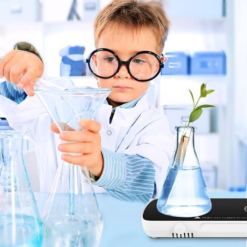 Mini Magnetic Stirrer with Stir Bar,2 Working Panel Lab Mixer,1L+1L Capacity,0-4000RPM Adjusat Speed in Kuwait