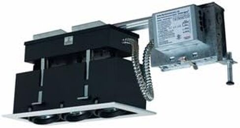 39W 3 Light Linear Remodel Metal Halide with 120V Electronic Ballast, White Trim with Black Interior in Saudi Arabia