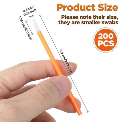 200 قطعة من مسحات التنظيف متعددة الأدوار، مسحات إسفنجية للتنظيف، مسحات إسفنجية للمكياج، العناية بالحيوانات الأليفة، طابعة إلكترونية، آلة خياطة الكاميرا (برتقالي) in Kuwait