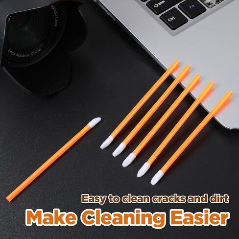 200 قطعة من مسحات التنظيف متعددة الأدوار، مسحات إسفنجية للتنظيف، مسحات إسفنجية للمكياج، العناية بالحيوانات الأليفة، طابعة إلكترونية، آلة خياطة الكاميرا (برتقالي) in Kuwait