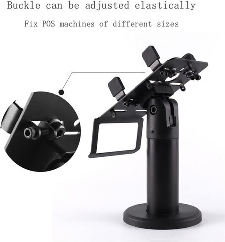 POS Machine Stand Supermarket Cashier Bracket Bank Credit Card Holder Machine 360 Degree Adjustable Rotation Handheld Display in Kuwait