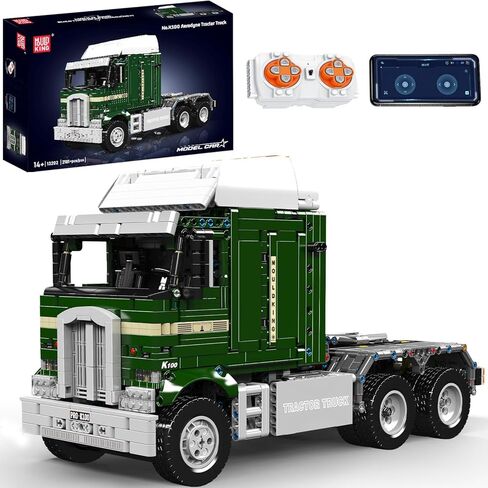 Mould King K100 Cabover Truck Building Blocks Set with APP & Remote Control - 2181+ PCS STEM Model Kit for Teens & Adults 14+, Smart Engineering Construction Toy with Movable Wheels & Realistic Design in Saudi Arabia