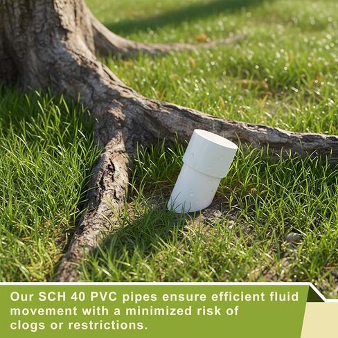 6 قطع من الأنابيب البلاستيكية مقاس 2 بوصة بطول 16.7 بوصة من أنابيب PVC الصناعية Sch40 باللون الأبيض للمنزل والحديقة والدفيئة والمزرعة وورش العمل ودرجة الأثاث (2 بوصة × 16.7 بوصة طول) in Kuwait