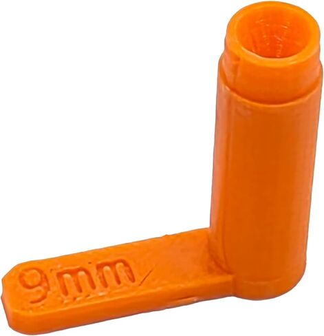 9mm Chamber Flags – 20 Pack Bulk Empty Chamber Safety Indicators for Handguns & Pistols – High Visibility 3D Printed Firearm Safety Flags for Range, Training & Storage – Made in USA in Kuwait