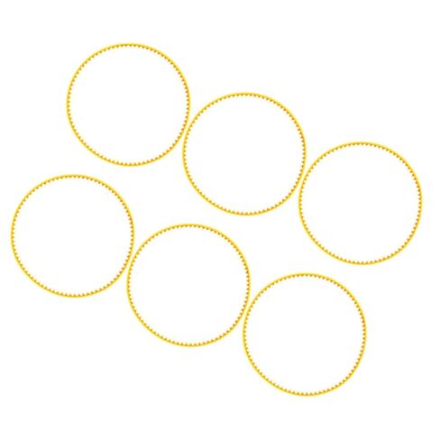 6pcs Replacement Belts for Cotton Candy Maker, Commercial Powered Sugar Dispenser Accessory, Sturdy Plastic Cotton Candy Machine Spare Parts for Indoor Concession Equipment in Kuwait