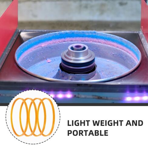 6pcs Replacement Belts for Cotton Candy Maker, Commercial Powered Sugar Dispenser Accessory, Sturdy Plastic Cotton Candy Machine Spare Parts for Indoor Concession Equipment in Kuwait