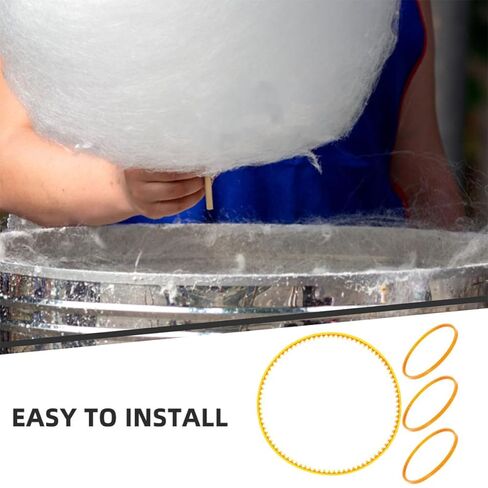 6pcs Replacement Belts for Cotton Candy Maker, Commercial Powered Sugar Dispenser Accessory, Sturdy Plastic Cotton Candy Machine Spare Parts for Indoor Concession Equipment in Kuwait