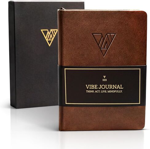 The Vibe Journal: A 13-Week Guided Mindfulness Journal for Men | Unique Daily Content, Thoughtful Prompts, Practical Exercises, Tips, & Expert Coaching | Cultivate Your Journaling Habit | A5 in Kuwait