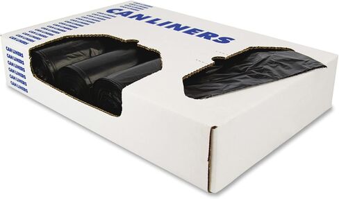 Heritage Linear Low Density Can Liners, 1.50-mil, 45 Gallons, 40" x 46", Black, Box Of 100 in Kuwait