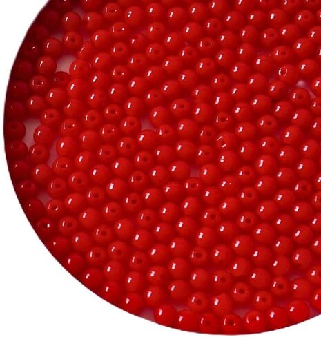 100pcs حبات حمراء ، حبات خزفية 8 ملم لتصنيع مجوهرات الخرز السيراميك حبات خمر فريدة من نوع in Kuwait