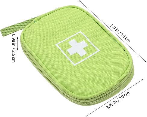 Portable Medicine Pouch with Handle, Mini Travel Medicine Storage Bag, Lightweight Emergency Medical Organizer for Outdoor Sports, Camping, and Home Use in Saudi Arabia