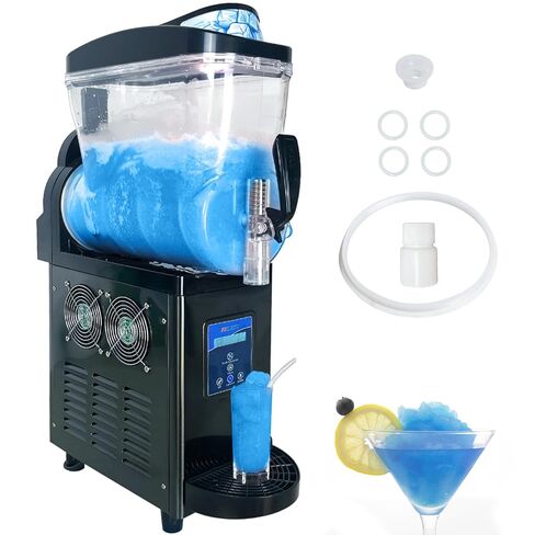 Commercial Slushy Machine, 30L (Dual 15L Tanks), Stainless Steel - Margarita Frozen Drink/Maker for Restaurants, Bars, Cafes in Saudi Arabia