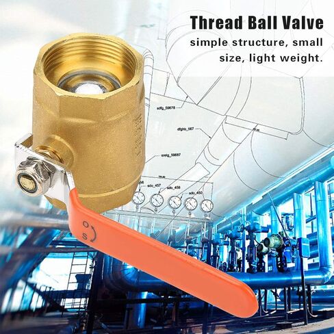 POCREATION Brass Valve, Compact Structure, Quick Open Close Valve, DN40 1.5 Inch for Water Oil Gas Systems in Saudi Arabia