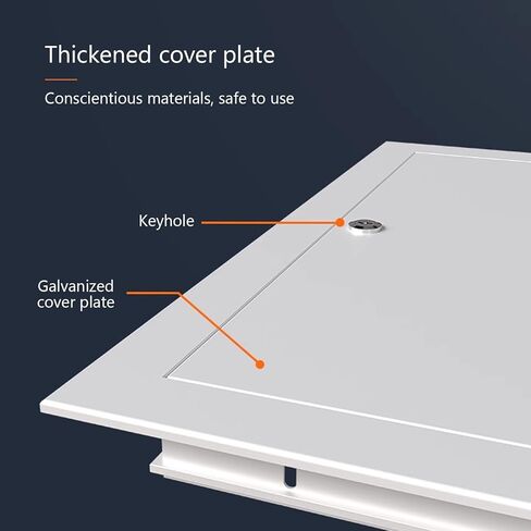 Secure Aluminum Access Panel with Lock - Insulated Floor Trap for Walls & Ceilings, Ideal for Attics, Hospitals, Schools & Hotels - Durable Inspection Hatch Solution in Kuwait