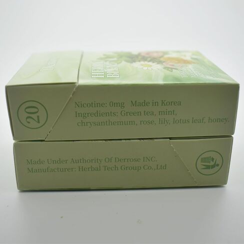 Derrose® Herbal Blend Herbal Sticks,Herbal Cigarettes,Nicotine Free and Tobacco Free,Help Stop Smoking,Better Effect When Used with Nicotine Patches,Smoking Cessation Products,2packs-40 Sticks in Kuwait