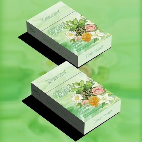 Derrose® Herbal Blend Herbal Sticks,Herbal Cigarettes,Nicotine Free and Tobacco Free,Help Stop Smoking,Better Effect When Used with Nicotine Patches,Smoking Cessation Products,2packs-40 Sticks in Kuwait