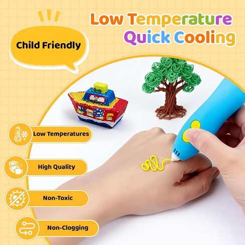 عبوة إعادة تعبئة أقلام ثلاثية الأبعاد مكونة من 32 لونًا لـ 3Doodler Start+ قلم ثلاثي الأبعاد، خيوط PCL 2.5 مم درجة حرارة طباعة منخفضة، إجمالي 160 قطعة من خيوط الطباعة ثلاثية الأبعاد متوافقة فقط مع 3Doodler Start+ in Kuwait