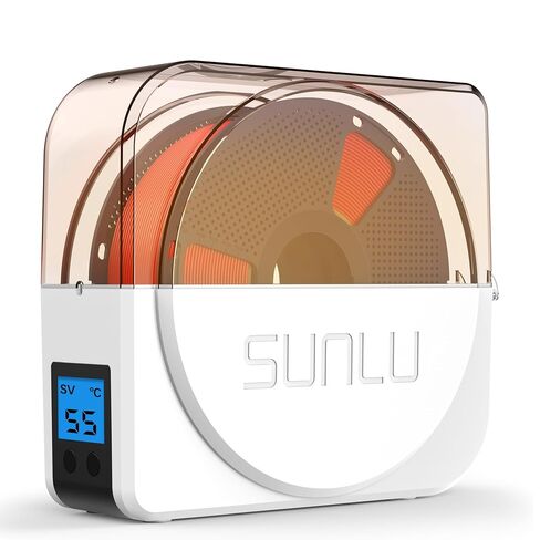 SUNLU Official Filament Dryer S1 Plus, Built-in Circulation Fan, Filament Dryer Box Storage Box for 3D Printer Filament 1.75 2.85 3.00, S1 Plus White in Kuwait
