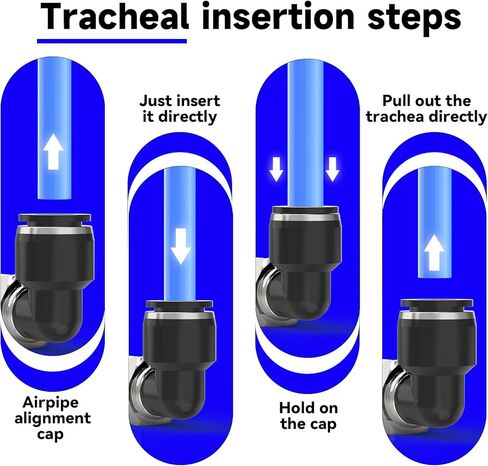 12 عبوة 1/4 بوصة OD أنبوب × 3/8 بوصة NPT خيط دفع الكوع لتوصيل التركيبات، ملحقات خرطوم هوائي سريع التوصيل للذكور in Kuwait