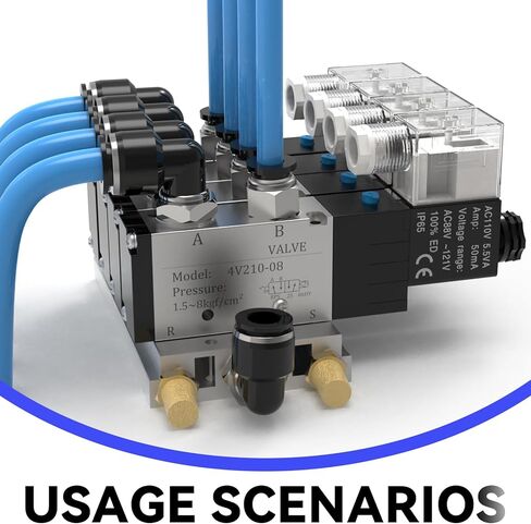 12 عبوة 1/4 بوصة OD أنبوب × 3/8 بوصة NPT خيط دفع الكوع لتوصيل التركيبات، ملحقات خرطوم هوائي سريع التوصيل للذكور in Kuwait