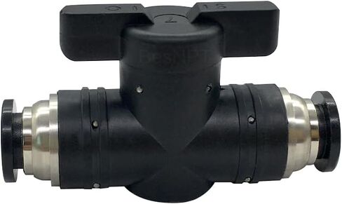 1/4" x 1/4" OD Pneumatic Ball Valve Push to Connect Fittings Air Flow Control Valve Straight Quick Connect Union (Pack of 4) in Saudi Arabia