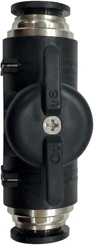 1/4" x 1/4" OD Pneumatic Ball Valve Push to Connect Fittings Air Flow Control Valve Straight Quick Connect Union (Pack of 4) in Saudi Arabia
