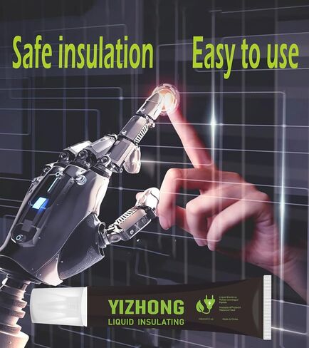 شريط كهربائي سائل من YIZHONG، أسود - طلاء عازل مقاوم للماء وسريع الجفاف لإصلاح الأسلاك، ودرجة حرارة عالية ومانع تسرب مطاطي مقاوم للهب in Kuwait
