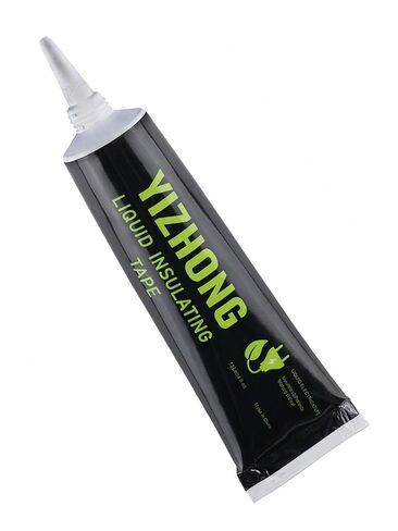 شريط كهربائي سائل من YIZHONG، أسود - طلاء عازل مقاوم للماء وسريع الجفاف لإصلاح الأسلاك، ودرجة حرارة عالية ومانع تسرب مطاطي مقاوم للهب in Kuwait