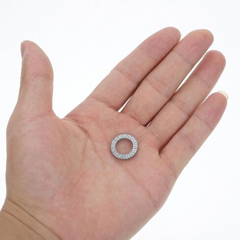 Garneck 30pcs Manganese Steel Wedge Locking Washers Double Stack Anti-loosening for Industrial Machinery Bolts Screws Noise Vibration Control Safety Washers in Kuwait