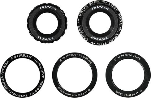 Press-Fit Bottom Bracket for PF30A (46mm) w/Ceramic Bearings for 24mm Shimano Hollowtech II Road/MTB Crankset, Compatible w/Cannondale Frame only in Kuwait