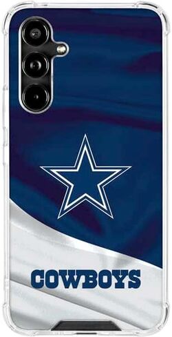 حافظة هاتف Skinit الشفافة متوافقة مع هاتف Galaxy A54 5G - تصميم NFL Dallas Cowboys المرخص رسميًا in Saudi Arabia