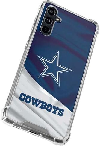 حافظة هاتف Skinit الشفافة متوافقة مع هاتف Galaxy A54 5G - تصميم NFL Dallas Cowboys المرخص رسميًا in Saudi Arabia