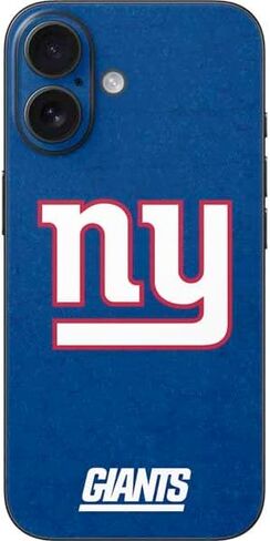 غلاف هاتف Skinit متوافق مع iPhone 17 - تصميم أسود وأبيض مرخص رسميًا من NFL New York Giants in Saudi Arabia