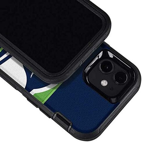 غلاف هاتف من Skinit متوافق مع حافظة OtterBox Defender لهاتف iPhone 12 Mini - تصميم مرخص رسميًا من الدوري الوطني لكرة القدم الأمريكية NFL Seattle Seahawks Zone Block in Saudi Arabia