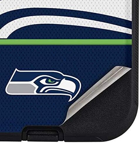غلاف هاتف من Skinit متوافق مع حافظة OtterBox Defender لهاتف iPhone 12 Mini - تصميم مرخص رسميًا من الدوري الوطني لكرة القدم الأمريكية NFL Seattle Seahawks Zone Block in Saudi Arabia