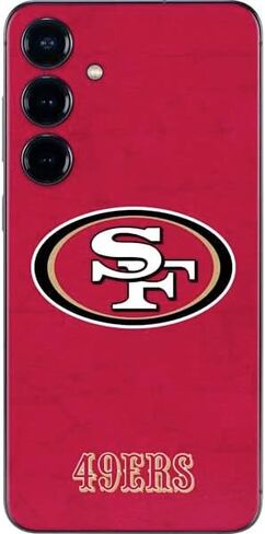 Skinit Decal Phone Skin Compatible with Galaxy S25 Plus - Officially Licensed NFL San Francisco 49ers Design in Saudi Arabia