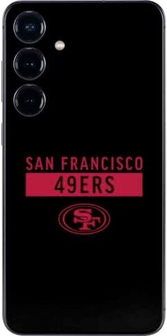 Skinit Decal Phone Skin Compatible with Galaxy S25 Plus - Officially Licensed NFL San Francisco 49ers Design in Saudi Arabia