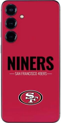 Skinit Decal Phone Skin Compatible with Galaxy S25 Plus - Officially Licensed NFL San Francisco 49ers Design in Saudi Arabia