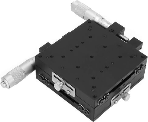 Kikumi Linear Steps - XY Micrometer, Manual Fine Tuning, Cross Valley Accuracy, Linear Steps 100 x 100 x 40 mm in Kuwait