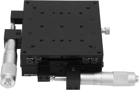 Kikumi Linear Steps - XY Micrometer, Manual Fine Tuning, Cross Valley Accuracy, Linear Steps 100 x 100 x 40 mm in Kuwait