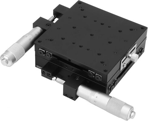 Kikumi Linear Steps - XY Micrometer, Manual Fine Tuning, Cross Valley Accuracy, Linear Steps 100 x 100 x 40 mm in Kuwait