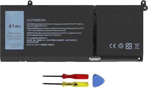 54WH V6W33 بطارية الكمبيوتر المحمول لـ Dell Inspiron 15 3520 3511 3510 3530 5410 5510 3515 3535 5310 5418 5518 5515 5625 5630 5635 5320 5445 5425 5430 5415 in Kuwait