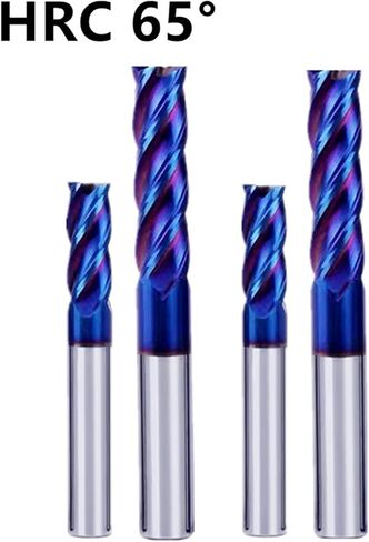 End Mill Sets 4 Flutes HRC50° HRC55° HRC65° Spiral End Mill CNC Router Bit 1mm to 20mm 4F End Mill for Wood Aluminum Steel Titanium in Kuwait