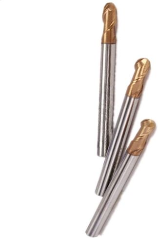 CNC End Mill - Ball Nose End Mill HRC 55° 2 Flutes CNC Milling Cutter Tungsten Steel Machine Milling Tools R 0.5mm - R 10.0mm Coat Carbide End Mill(R5.0xD10xL150) in Saudi Arabia