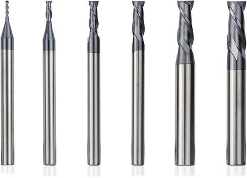 6 قطع/8 قطع من قاطع مطحنة نهاية مسطحة من الكربيد 1.5-12 ملم ماكينة CNC قاطعة الطحن 2 لقمة طحن مسطحة فلوت HRC45 مطحنة نهاية من كربيد التنغستن (مجموعة 8 قطع 2-12 ملم) in Kuwait