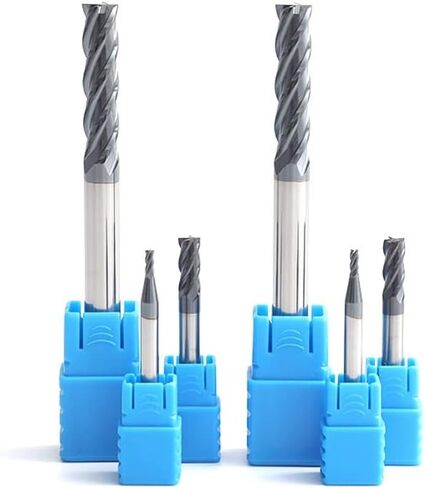 1pcs Carbide Square End Mill Alloy Carbide Tungsten Steel Milling Cutter HRC50 4 Flute 4mm-20mm Metal Milling Tools in Kuwait