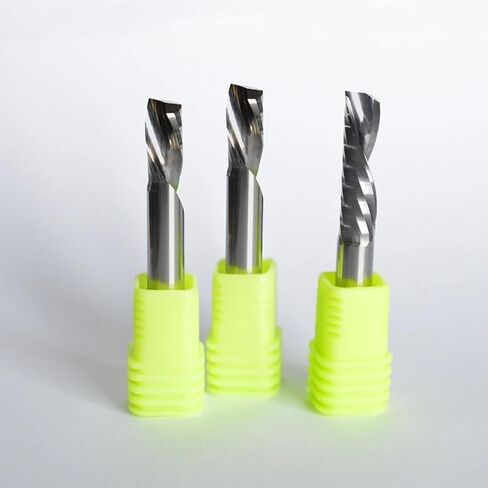 50pcs/Set O Flute Aluminium Router Bits 3.175/4/5/6/8mm Single Flute Down Cut Spiral Milling Cutter CNC End Mill Tungsten Carbide Milling Cutter(6x15 50PCS) in Saudi Arabia