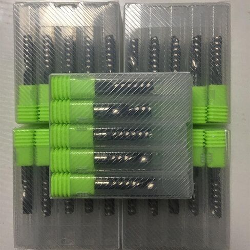50pcs/Set O Flute Aluminium Router Bits 3.175/4/5/6/8mm Single Flute Down Cut Spiral Milling Cutter CNC End Mill Tungsten Carbide Milling Cutter(6x15 50PCS) in Saudi Arabia