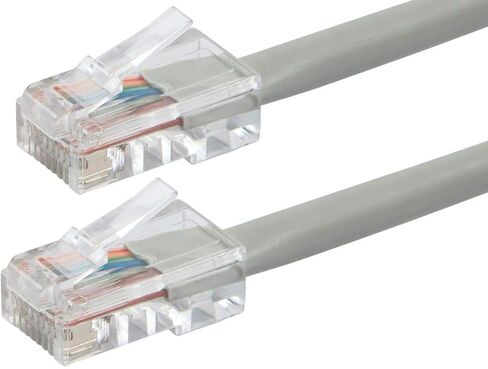Monoprice Cat6 Ethernet Patch Cable - 1 قدم - الأزرق | Network Internet Cord - RJ45 ، تقطعت بهم السبل ، 550 ميجا هرتز ، UTP ، سلك النحاس العاري النقي ، 24AWG - Zeroboot Series (حزمة 2) in Kuwait